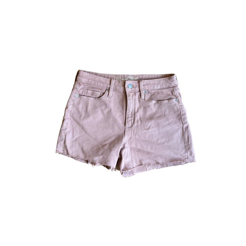 Universal Threads Women's Shorts Denim Size 6 Color Light Pink High Rise